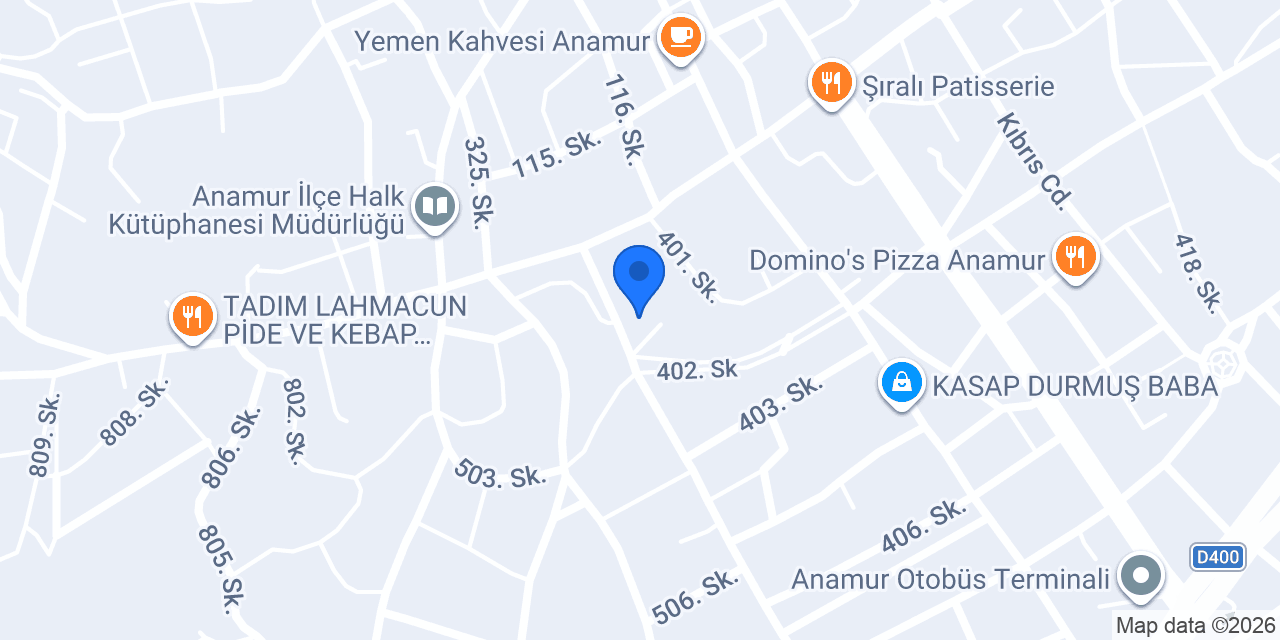 Anamur Butik Pasta - Esra Çelik konumu