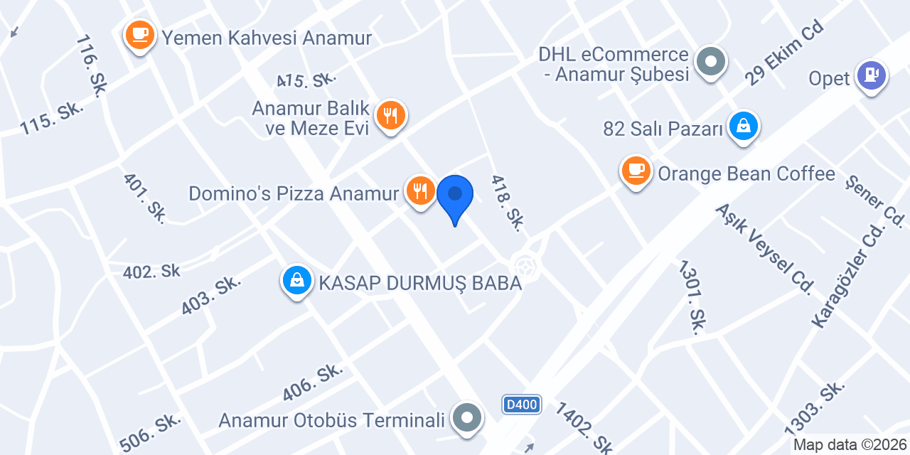 Anamur Çeka Yapı Mühendislik konumu