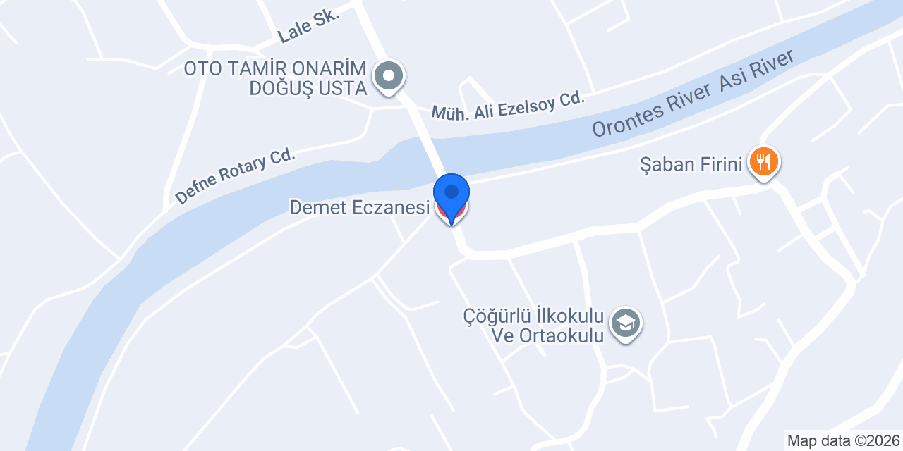 Demet Eczanesi konumu