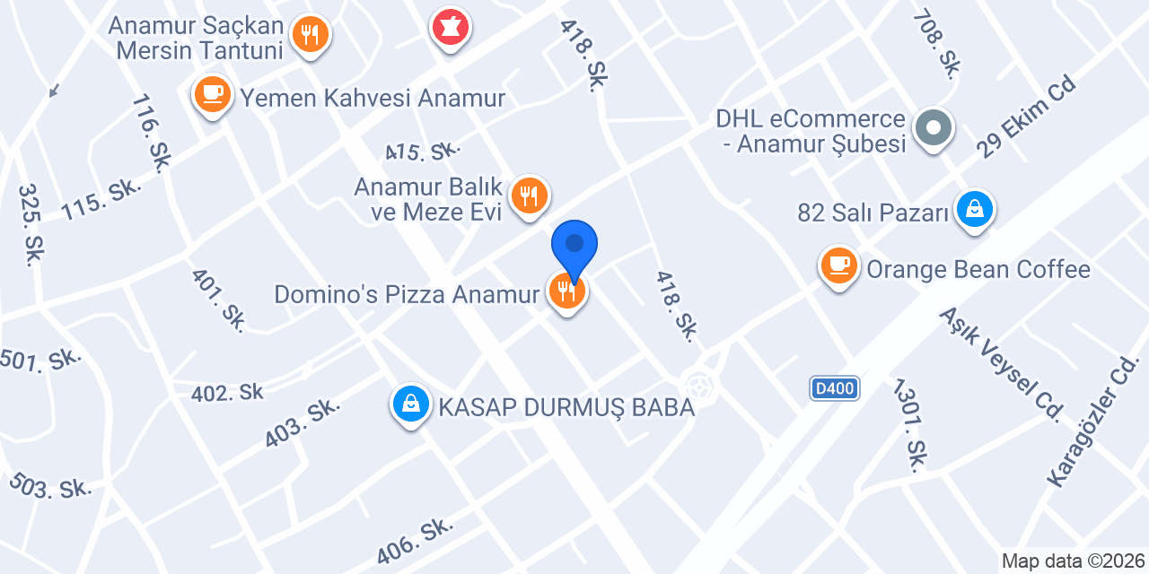 Yurtiçi Kargo Anamur konumu