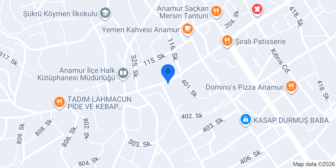 Anamur Alfa kurs merkezi konumu