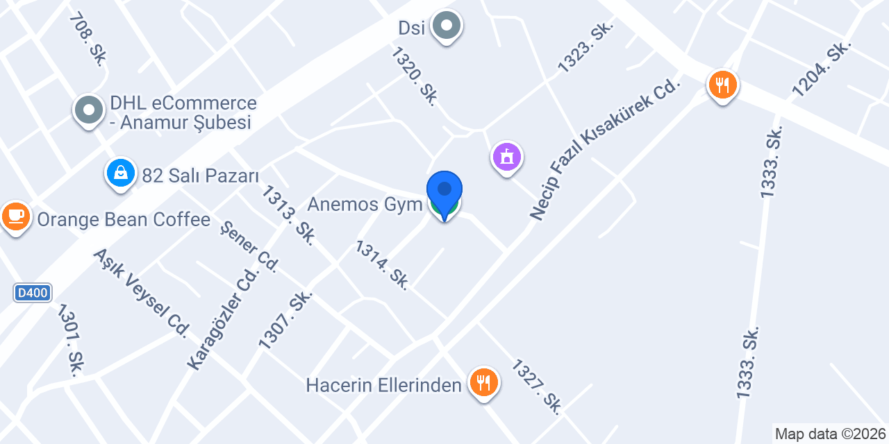Anemos Gym konumu