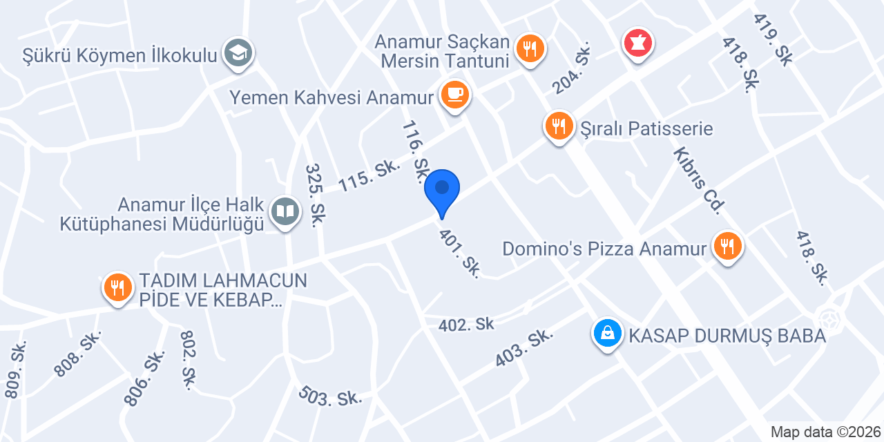 ANAMUR ALB Su Arıtma konumu