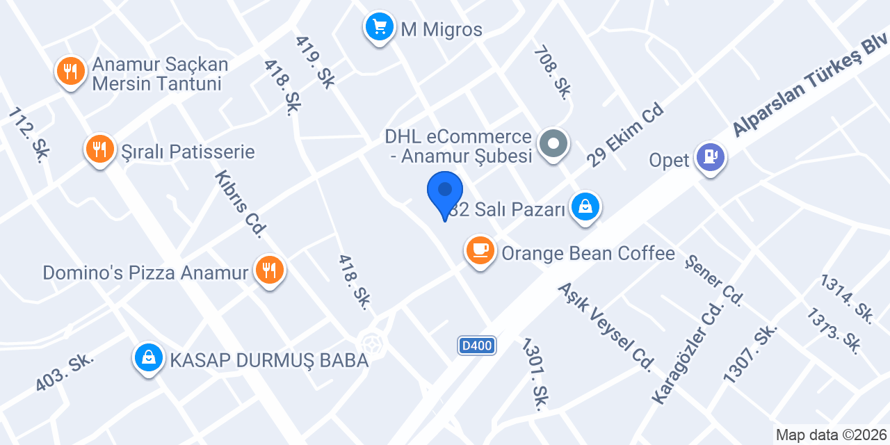 DHL eCommerce - Anamur Şubesi konumu
