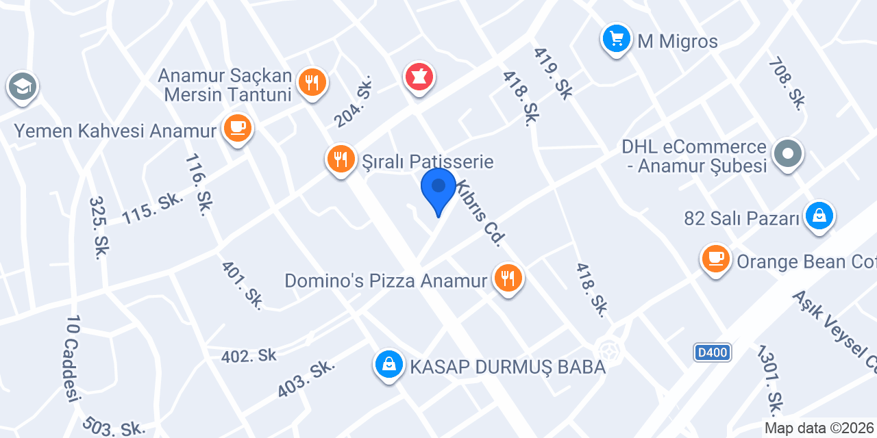 Aras Kargo Anamur Şubesi konumu