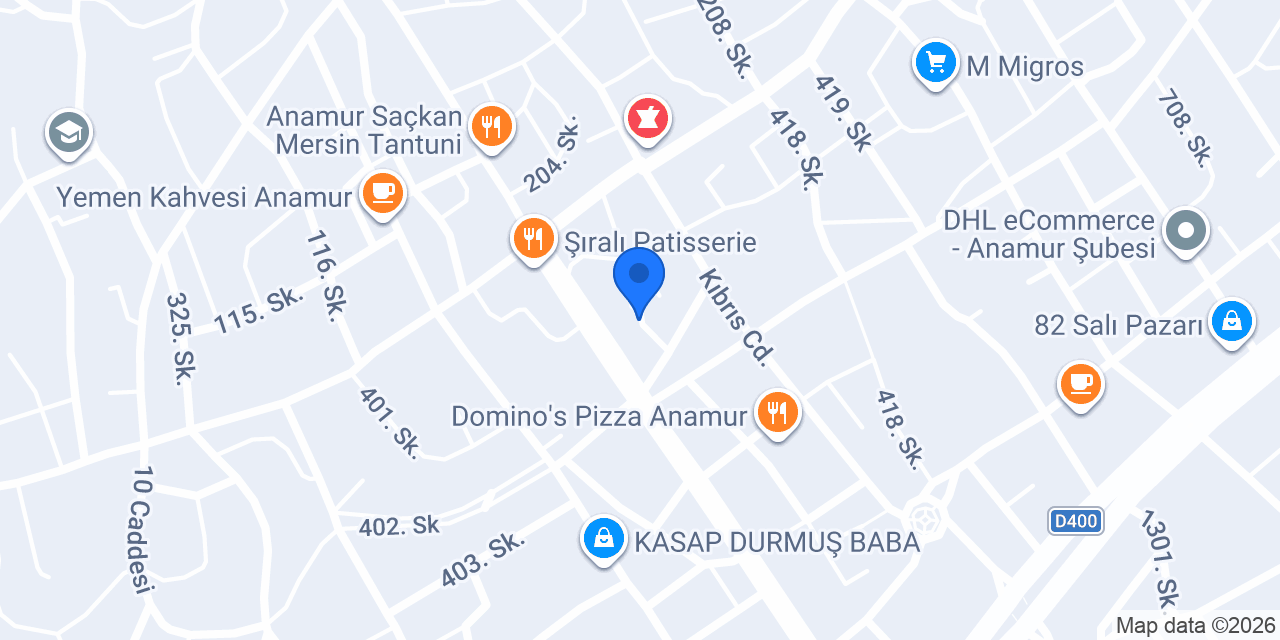 FuzulEv Mersin Anamur Şube konumu