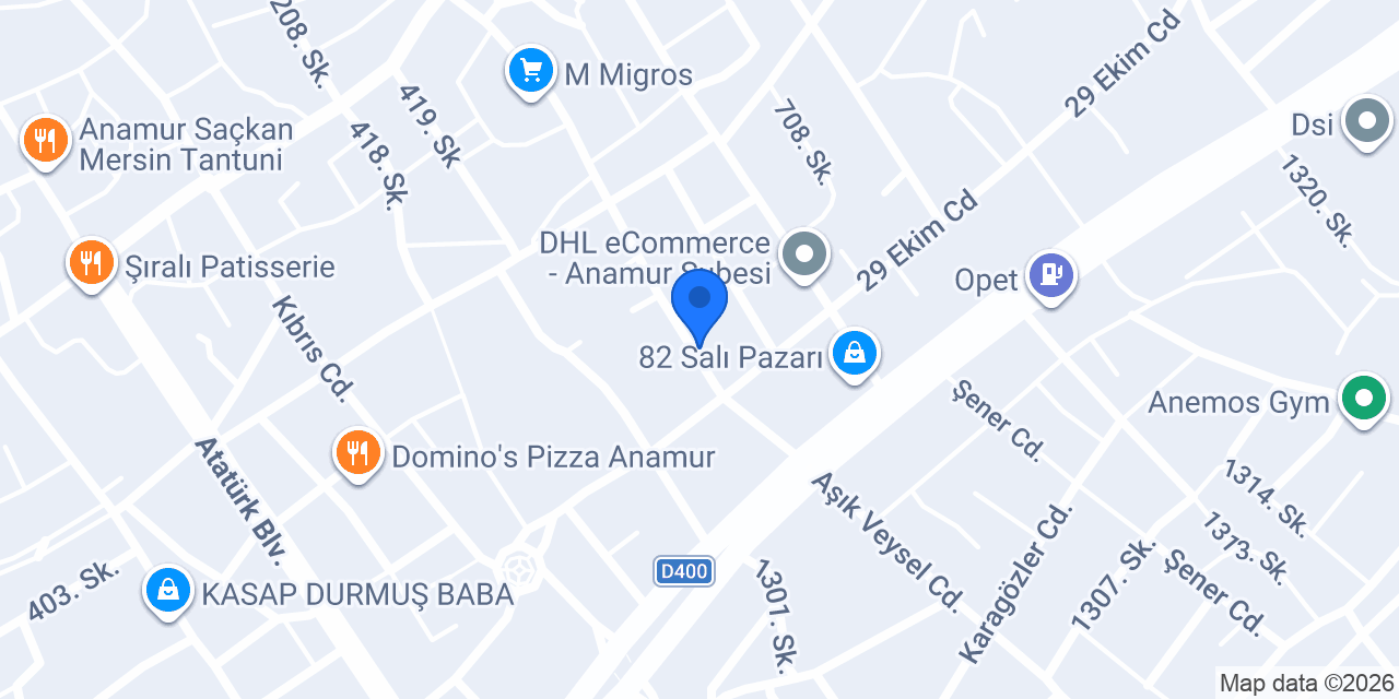 Bülent Börekçilik Mersin Anamur Sağlık konumu