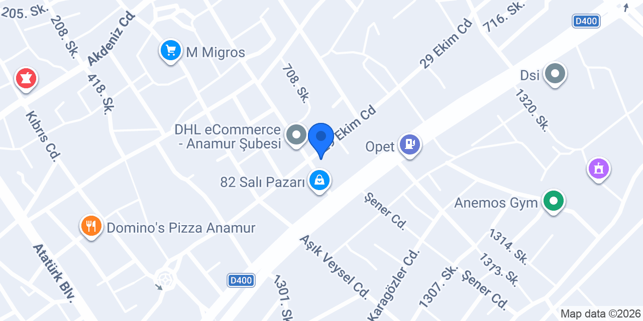 Anamur Aktif Yaşam & Skolyoz konumu