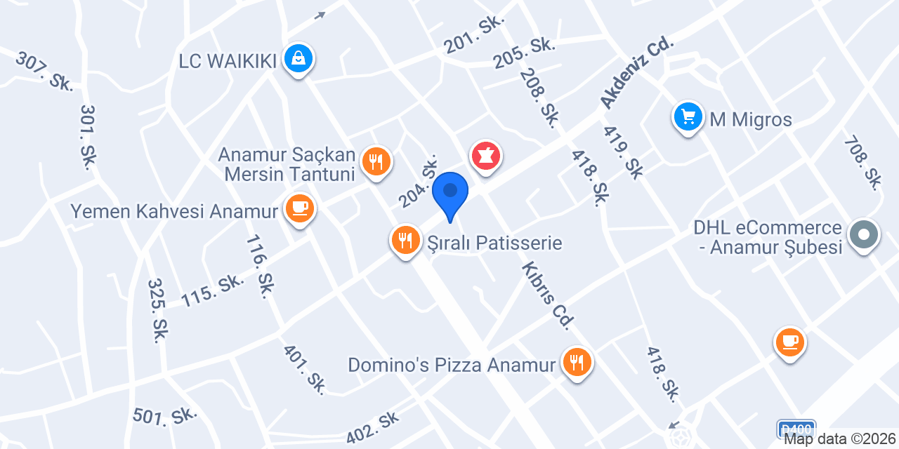 Bitirim Pet Shop konumu