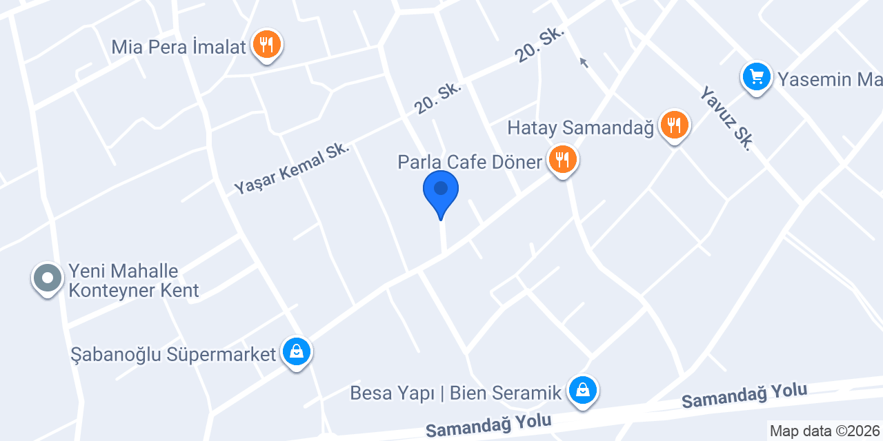 Davutlar fırını ve unlu mamülleri konumu