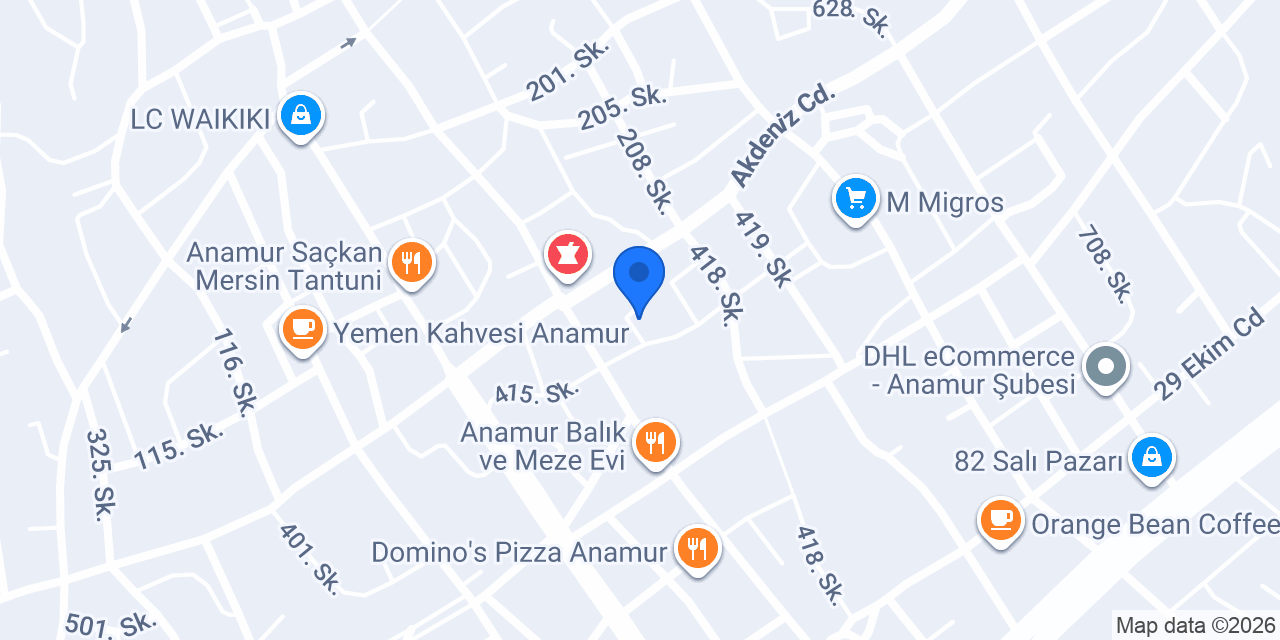 Anamur Sürücü Kursu konumu