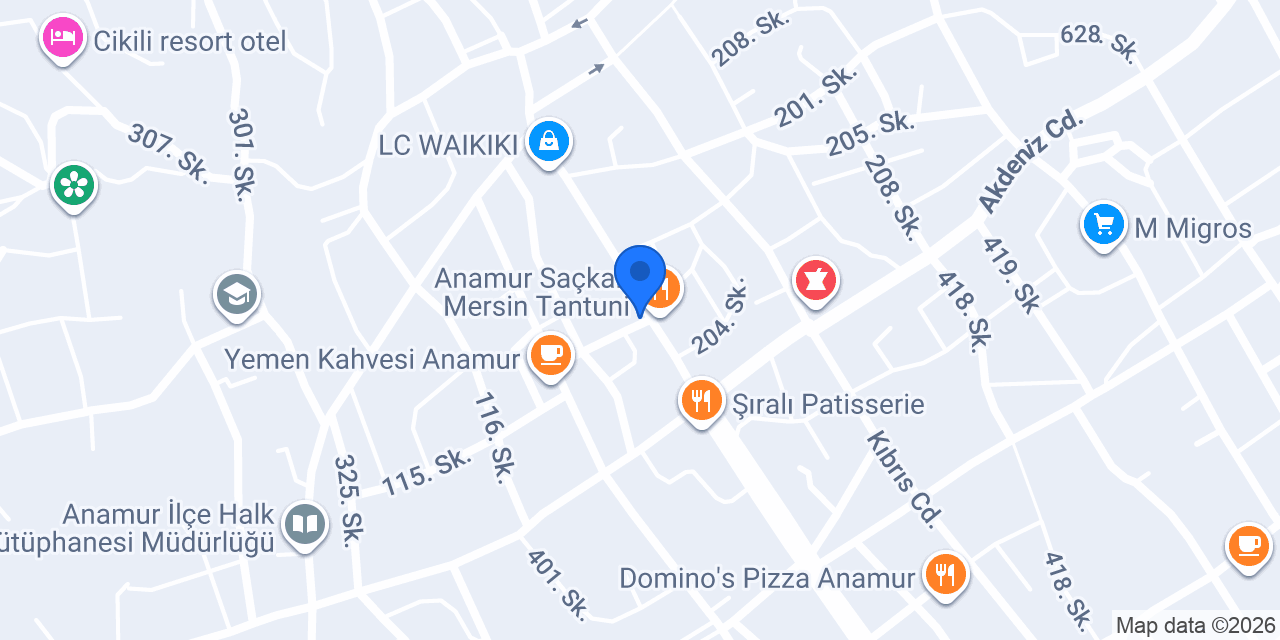 Cadde Mersin tantuni konumu