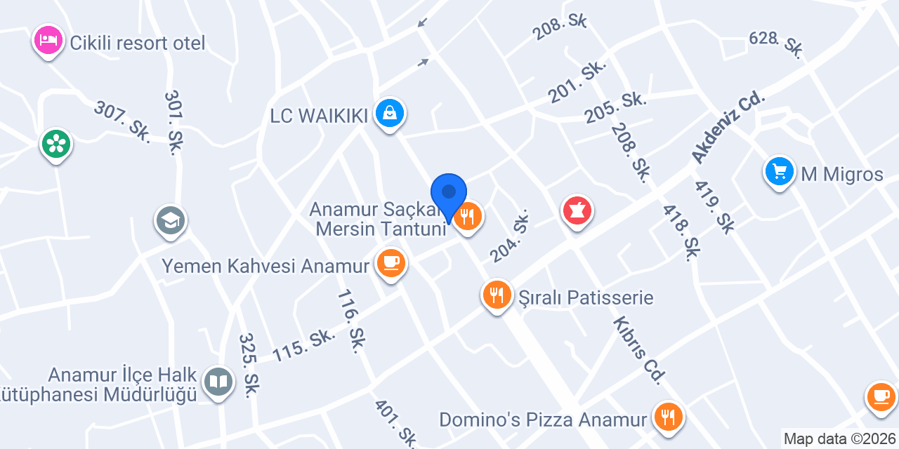 Dönerzade Mersin Tantuni konumu