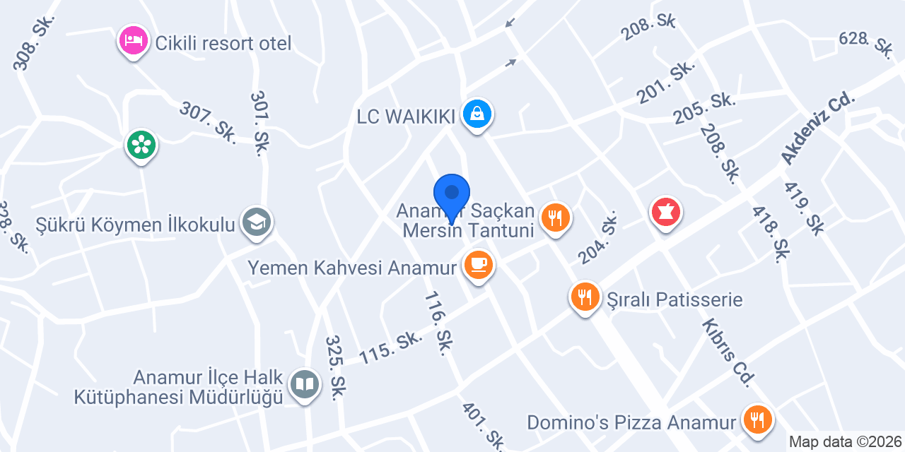 Cadde Oto Rent A car konumu