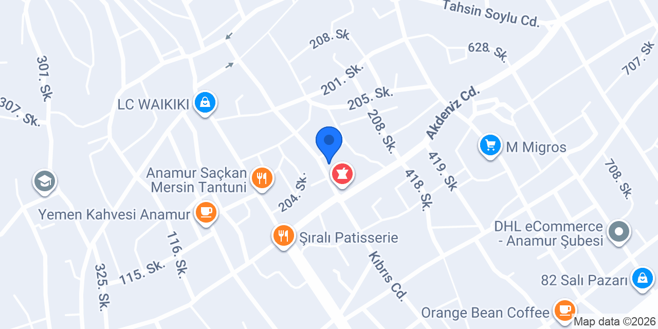 ANAR SÜRÜCÜ KURSU konumu