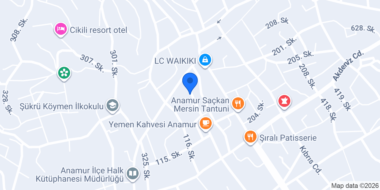 Vizyon Elektronik Anamur konumu