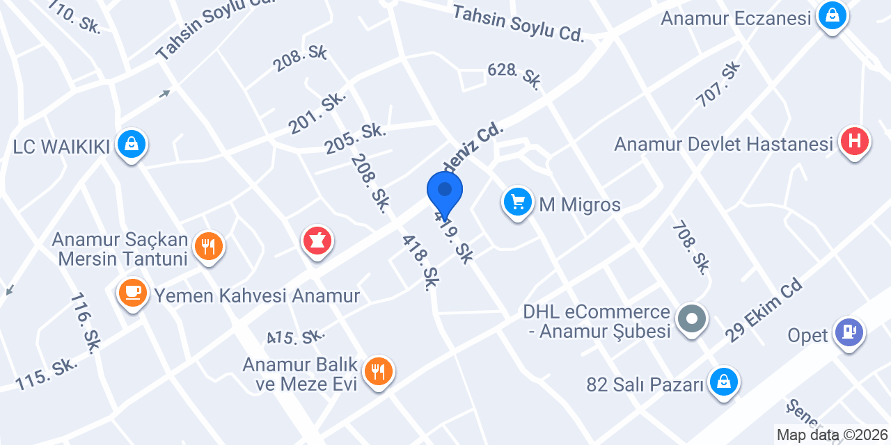 HAS ANAMUR SU ARITMA konumu