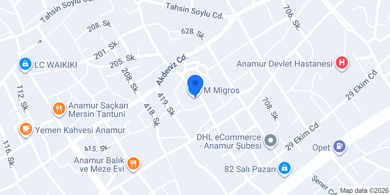M Migros konumu