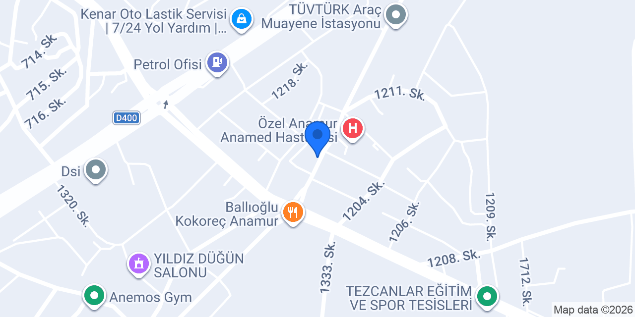 Anamed Taksi konumu