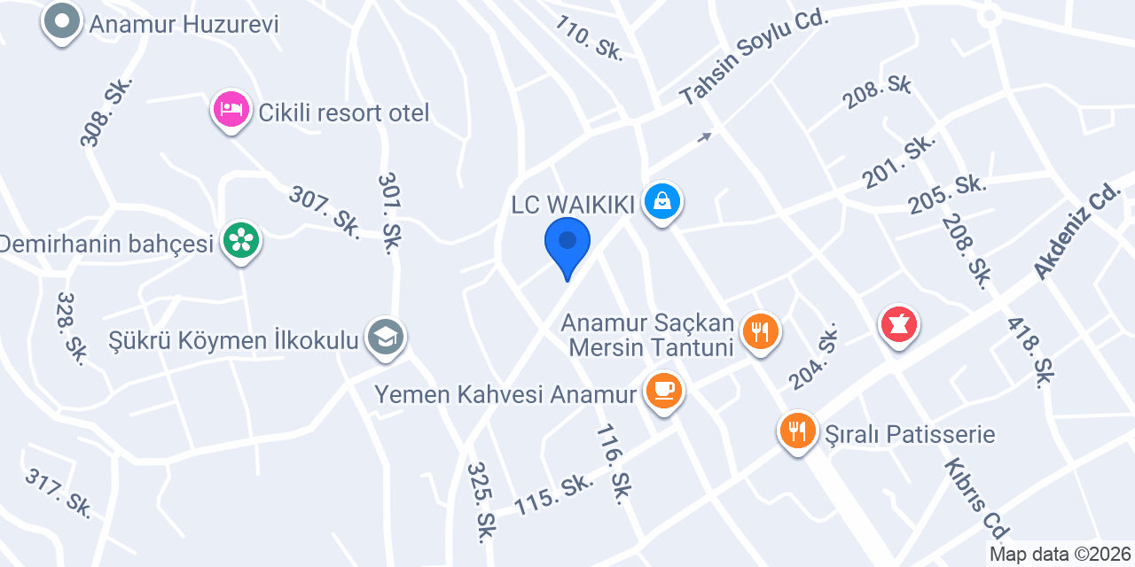 Sultan Ev Yemekleri anamur konumu