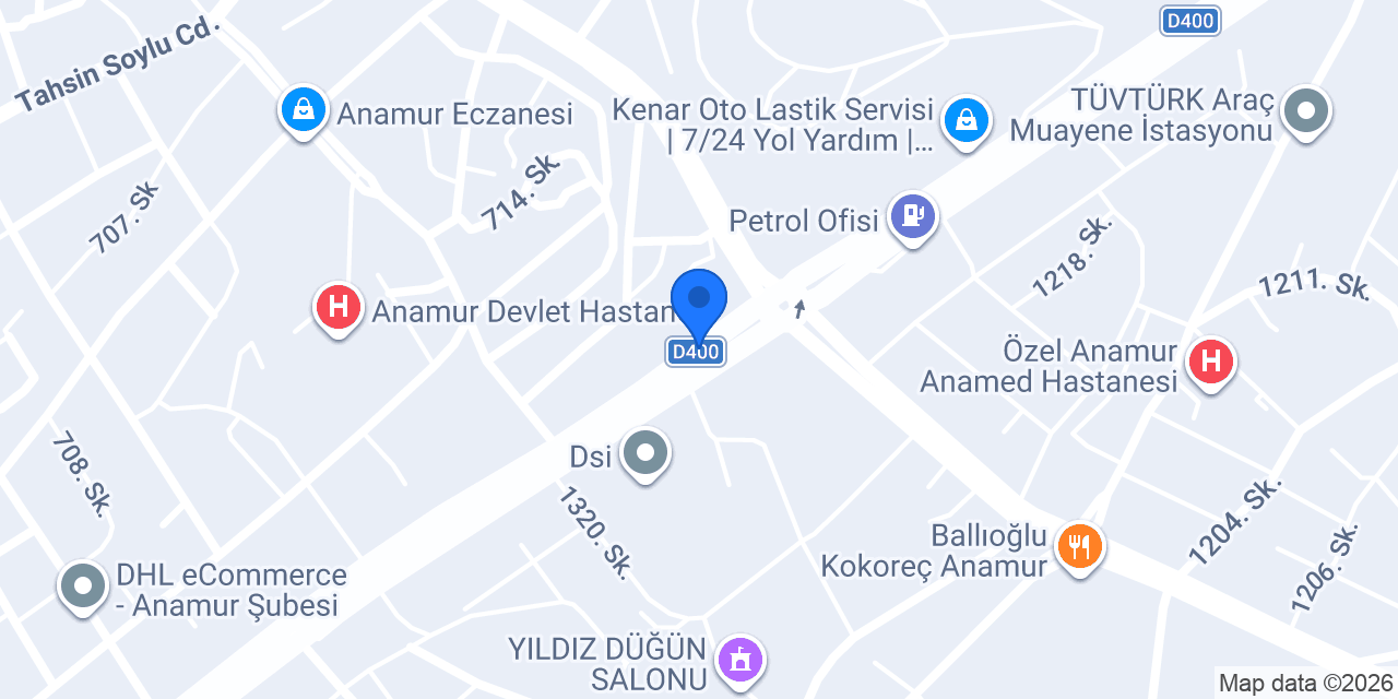 Oto Cam Ayna Nail Usta konumu