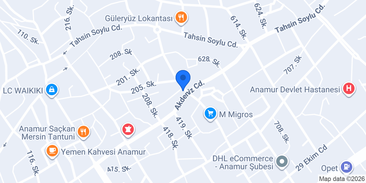 İMAJ KUAFÖR ANAMUR konumu