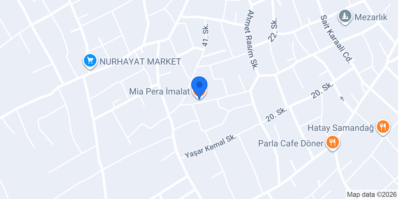 Mia Pera İmalat konumu