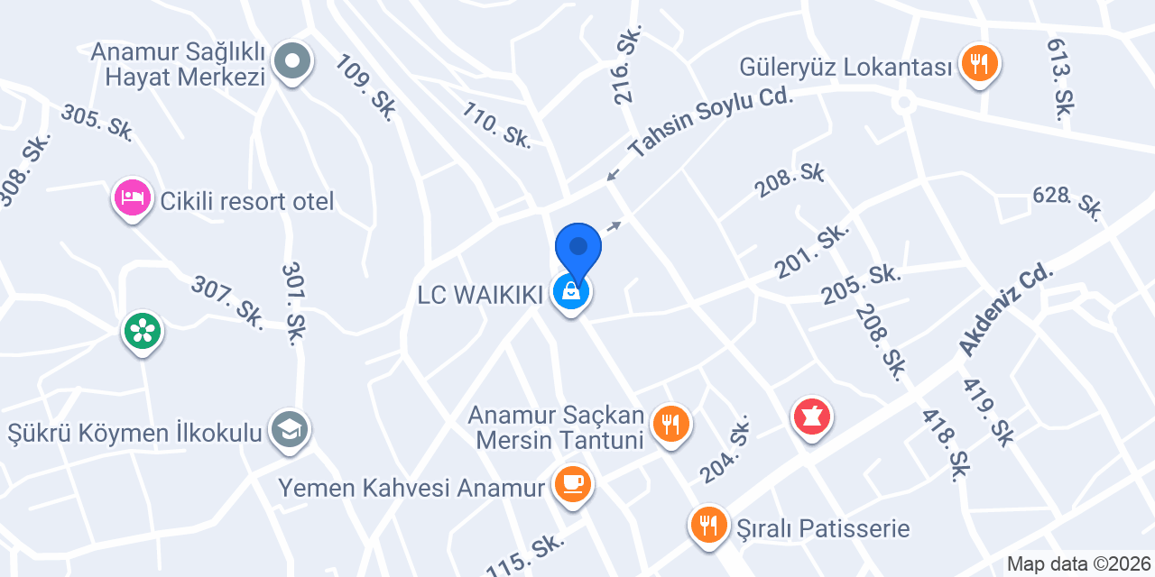 Meşhur Sarıyer Börekçisi ANAMUR konumu