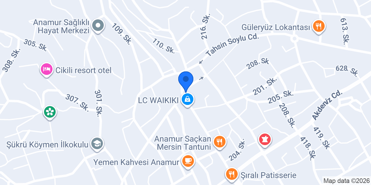 Anamur Batuhan Sürücü Kursu konumu