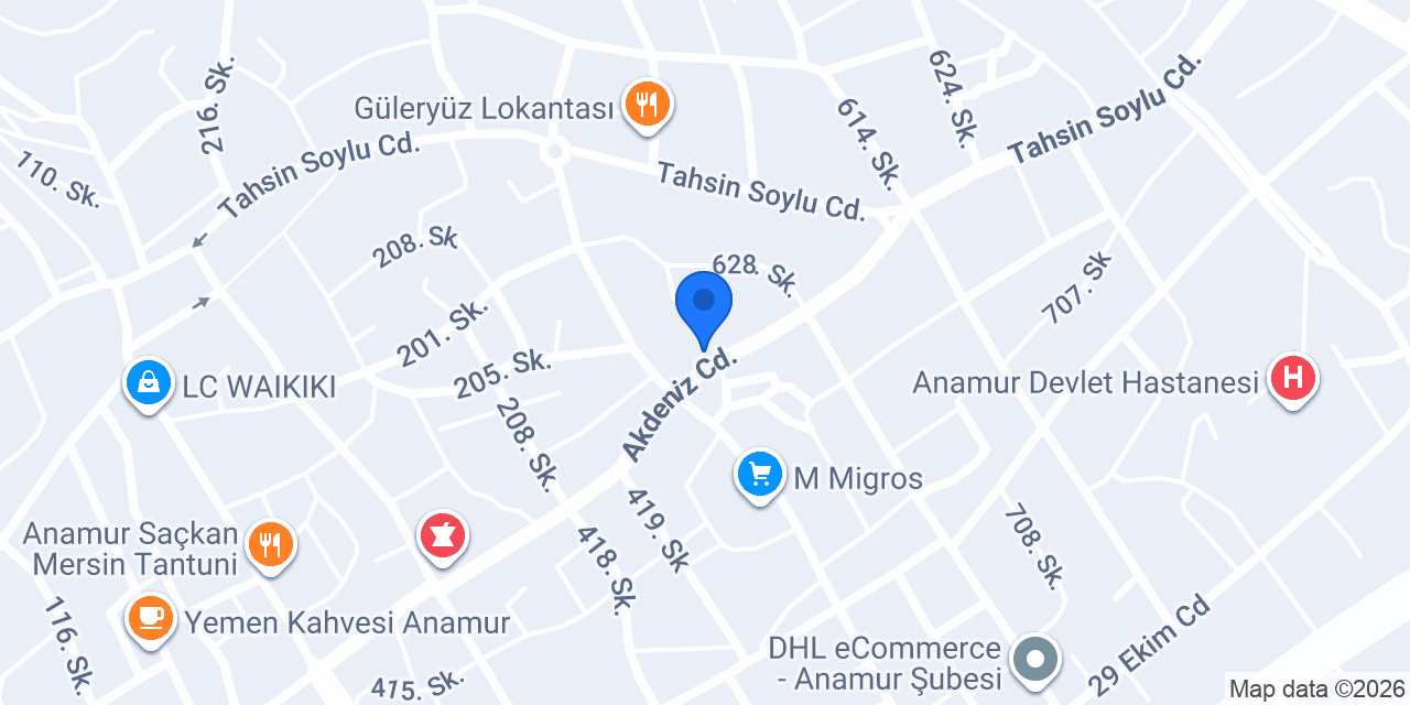 ilker Kasap Et Şarkuteri - Anamur Kasap konumu