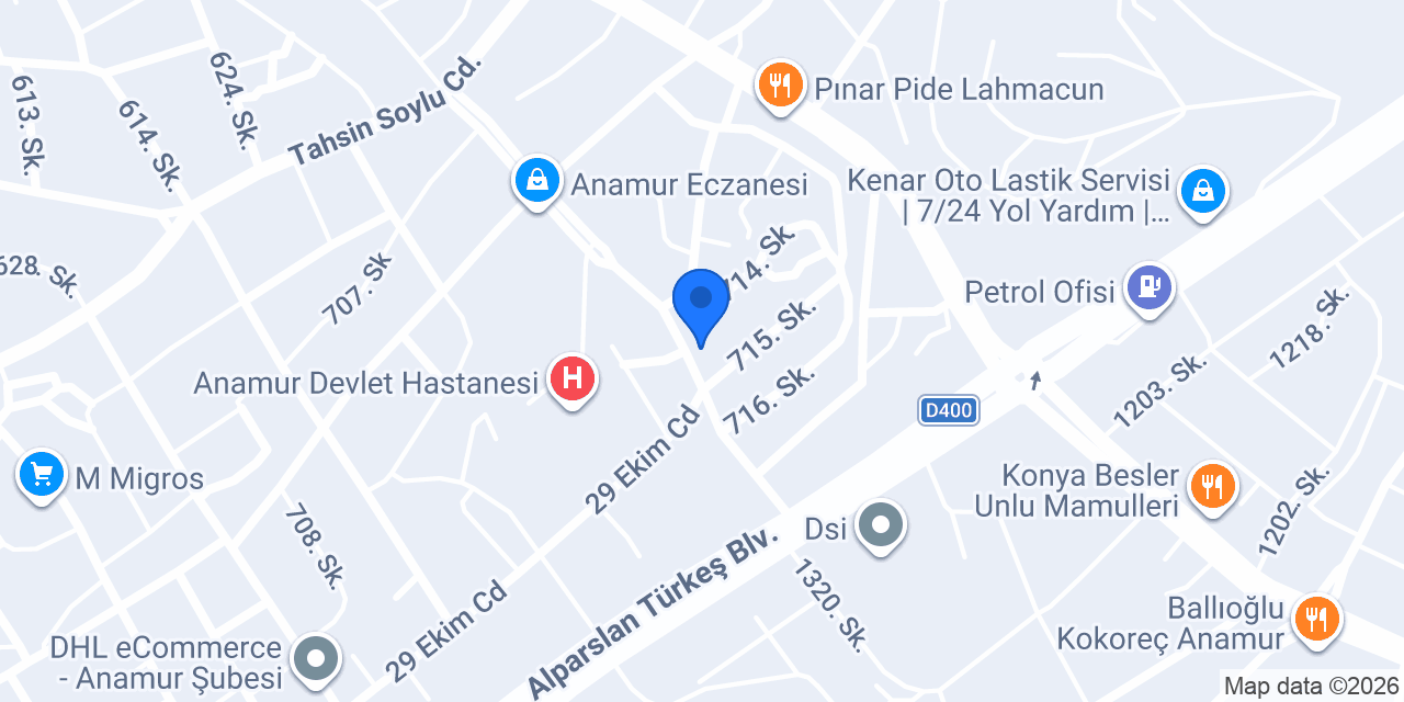 Merkez Eczanesi konumu