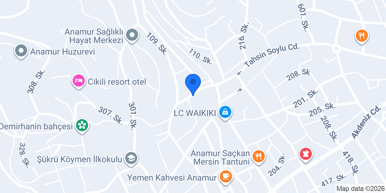 Anamurkameracı zafer usta konumu