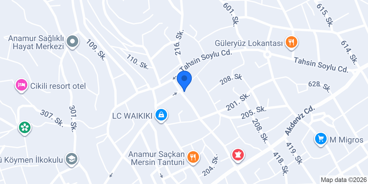 Konyalılar Restaurant - Anamur konumu