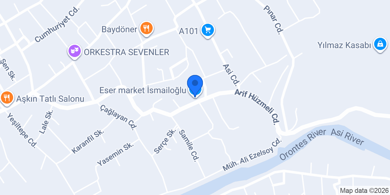 Eser market İsmailoğlu konumu