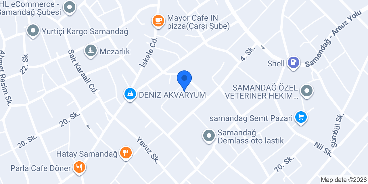 Samandağ Akustik Sanat Atölyesi konumu