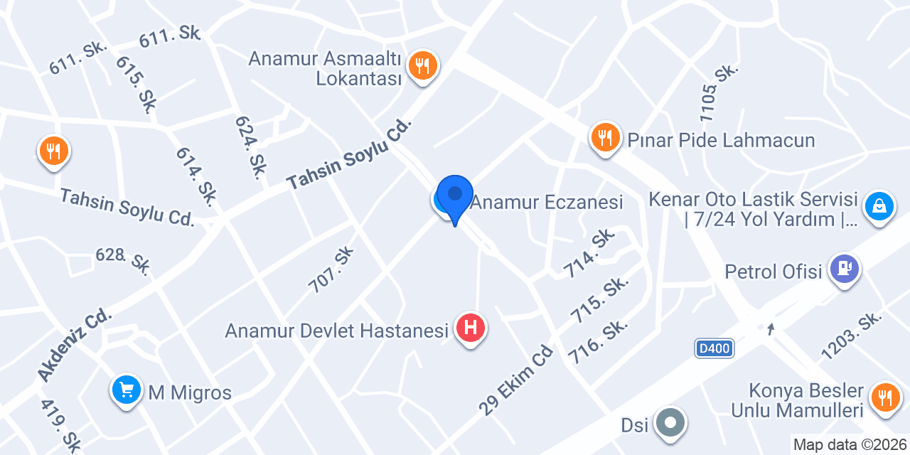 Koray Eczanesi konumu