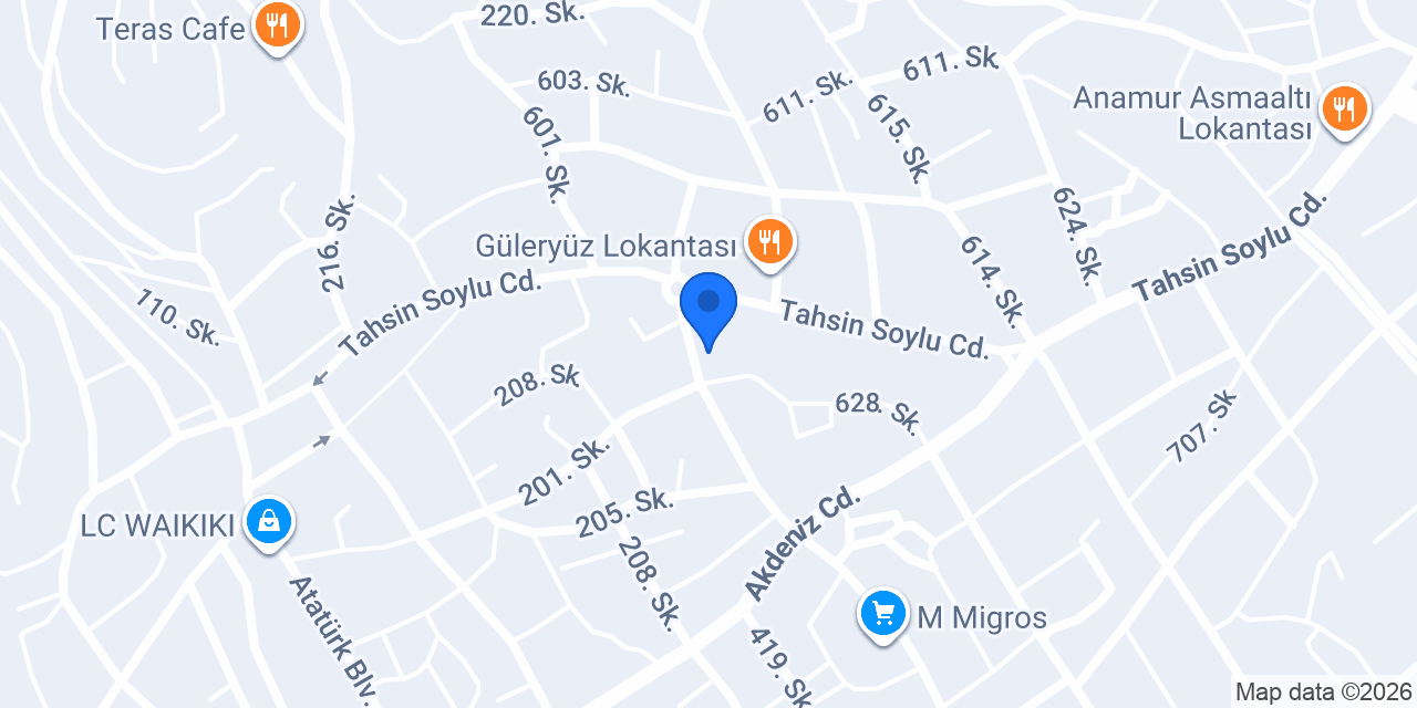 Diş Hekimi Mehmet Ali Yalçın konumu