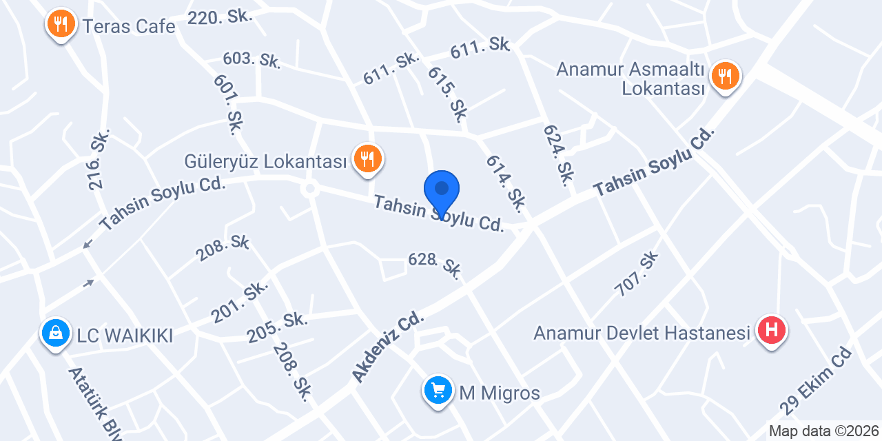Öykü Organizasyon konumu
