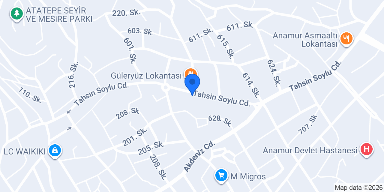 Mavi Köşe Dondurmaları konumu