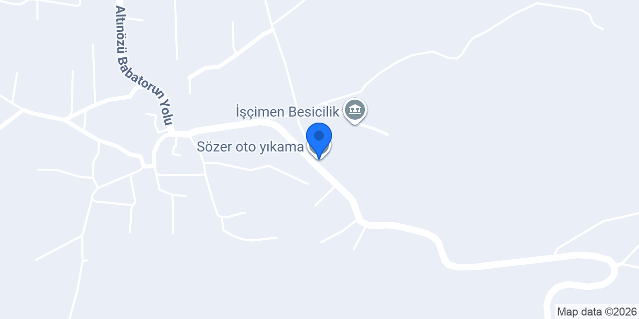 Sözer oto yıkama konumu