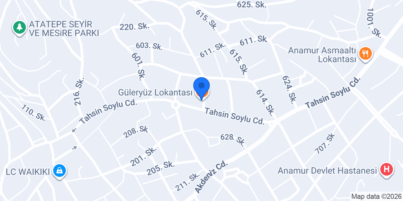 Güleryüz Lokantası konumu