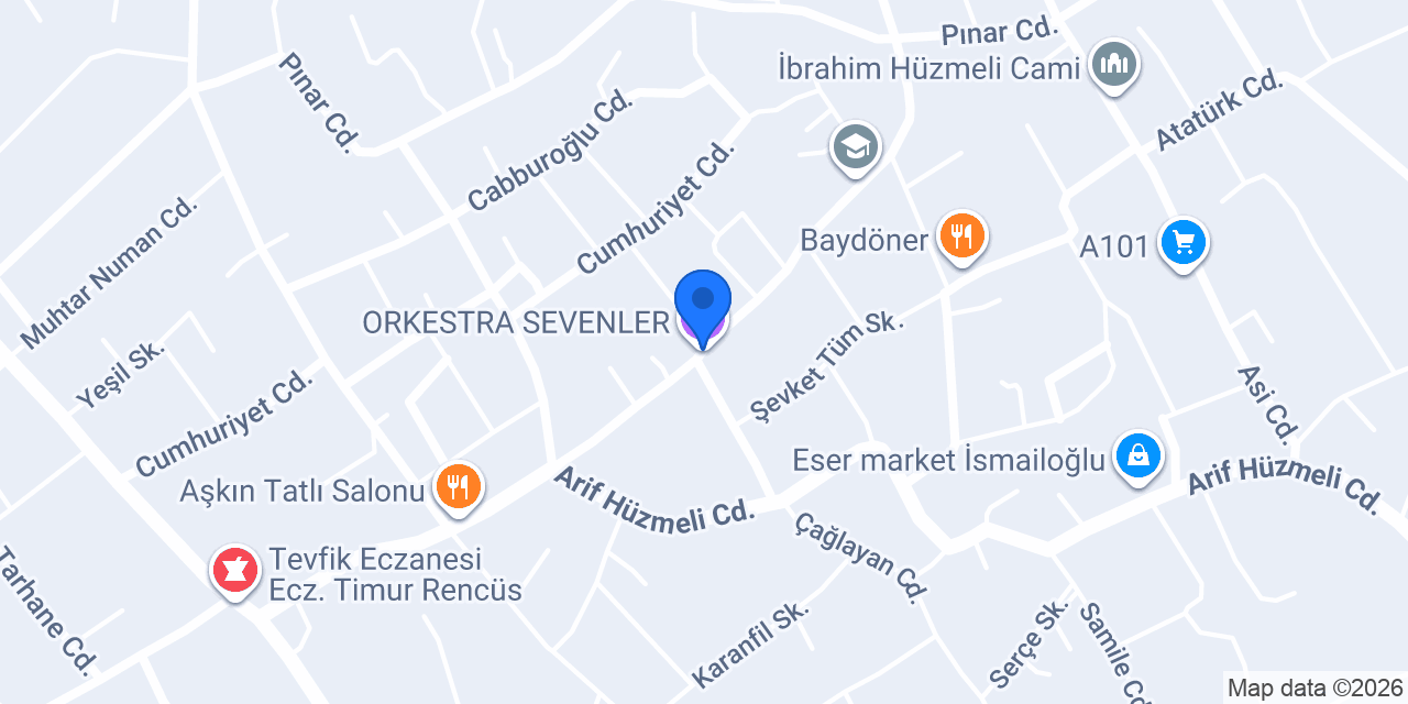ORKESTRA SEVENLER konumu