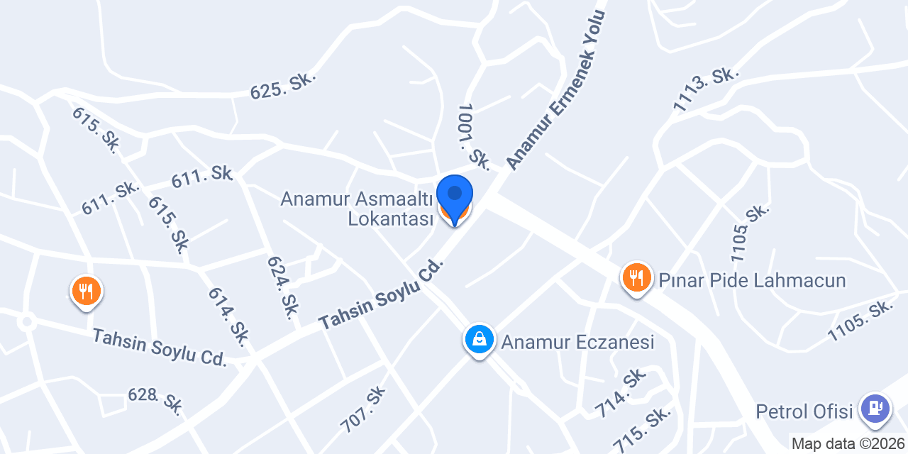 Anamur Asmaaltı Lokantası konumu