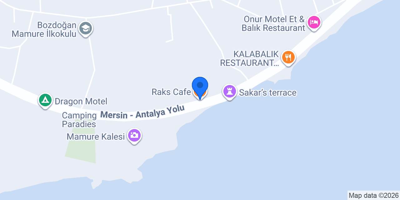Raks Cafe konumu