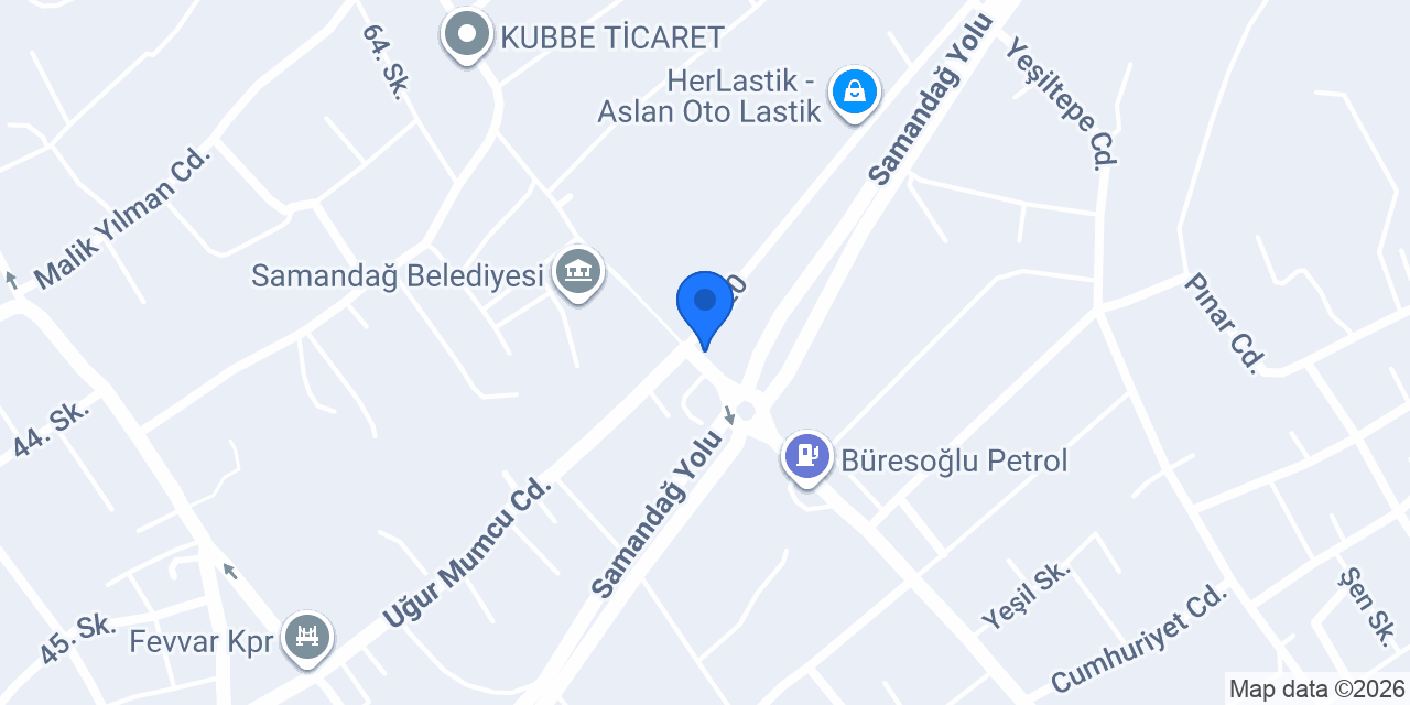 Samandağ Sağlık Ocağı konumu