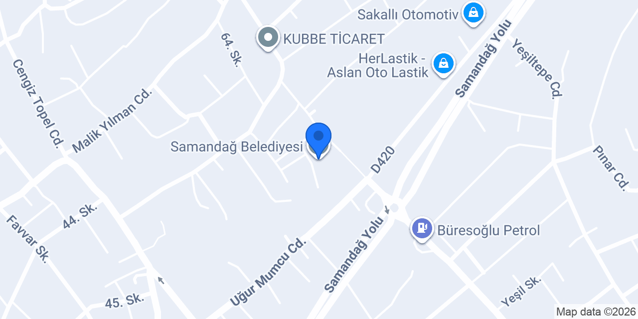 Samandağ Belediyesi konumu