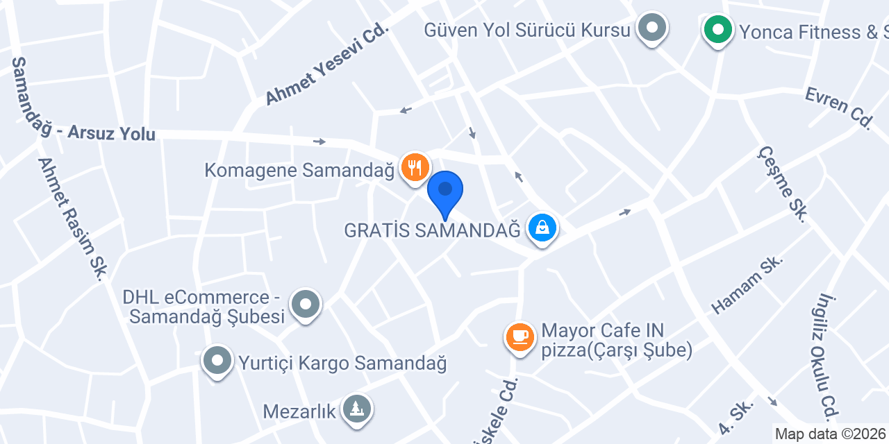 Samandağ Noterliği konumu