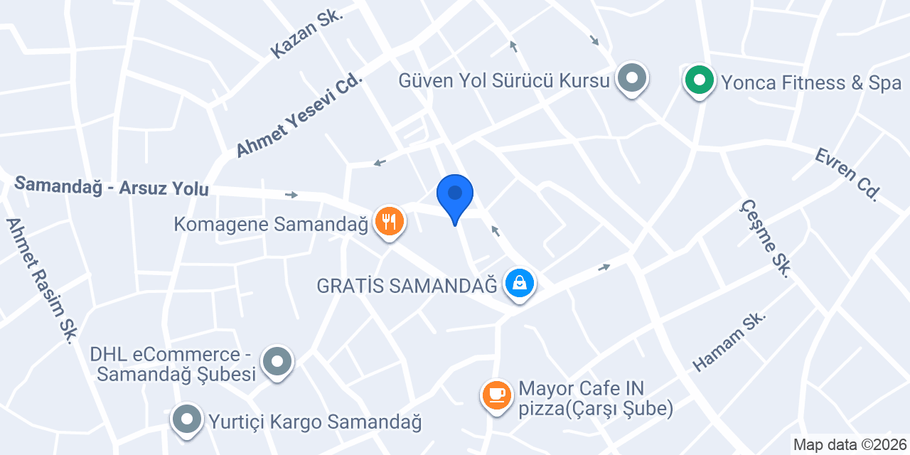 Süslüler Kuyumculuk konumu