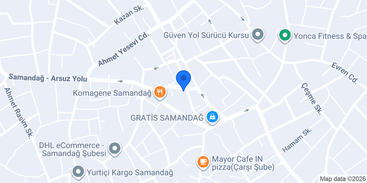 SAMANDAĞ ÖZTUR TURİZİM konumu