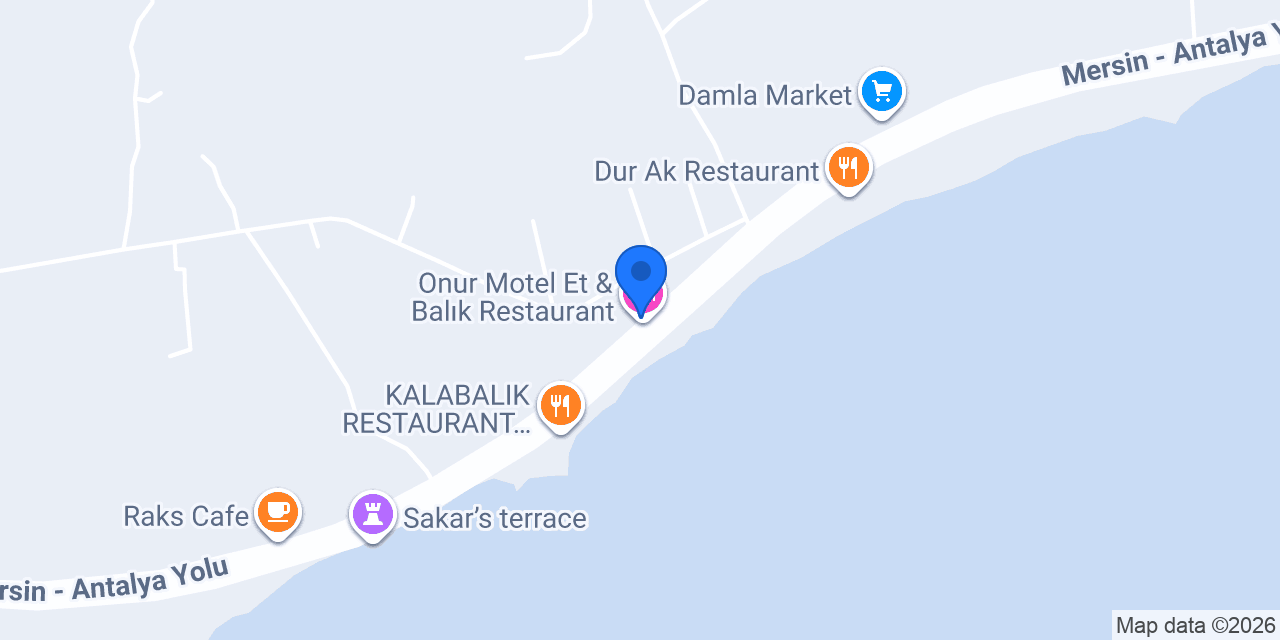 Onur Motel Et & Balık Restaurant konumu